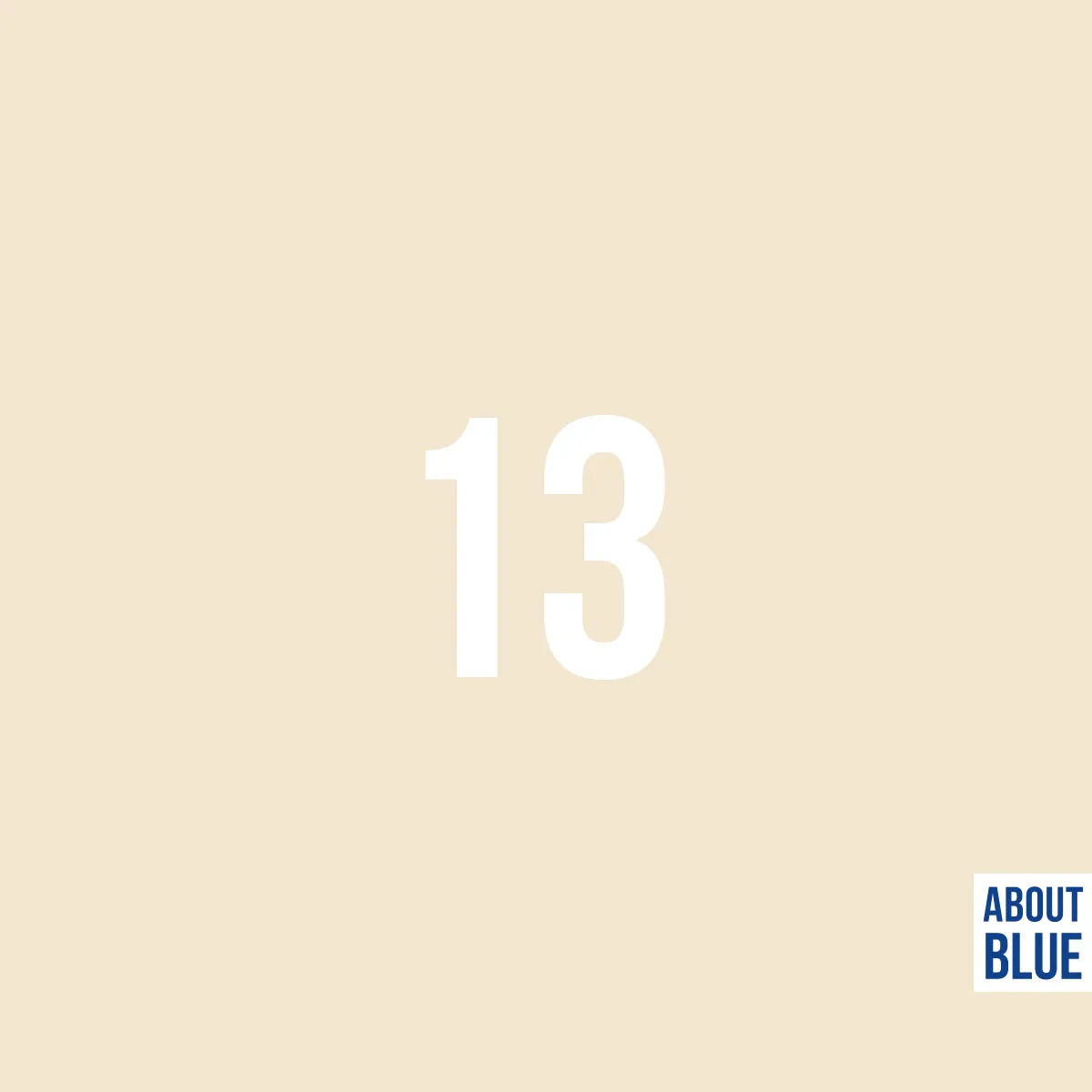 Boordstof ecru - About Blue